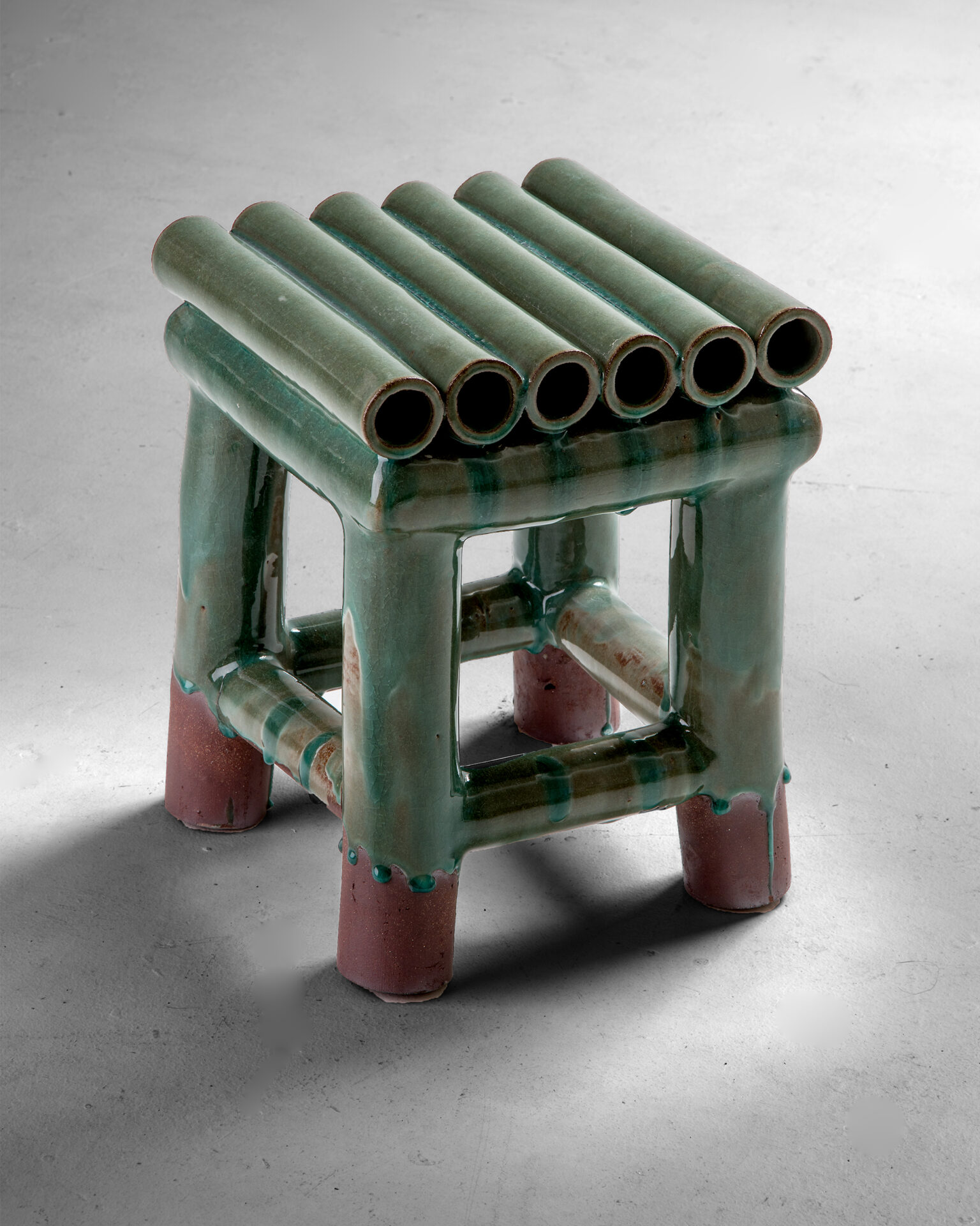 Milan Pekar_Ceramic Furniture Vase on the Table Green 1_Case Goods_Studio Fenice_ (1)